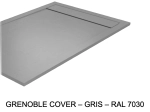 Receveur de douche caniveau, LIVRAISON RAPIDE EN 7-8 JOURS -  Extra plat, Largeur 100 à 200 cm x 70 à 90 cm, couleurs aux choix, Résine anti glissant PN24, finition ardoise